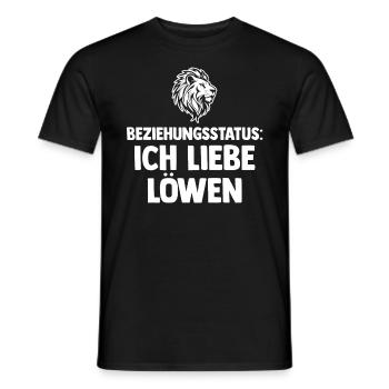 Löwe Löwen - Männer T-Shirt - Schwarz - Vorne - AI Model Male 178 light (178cm)
