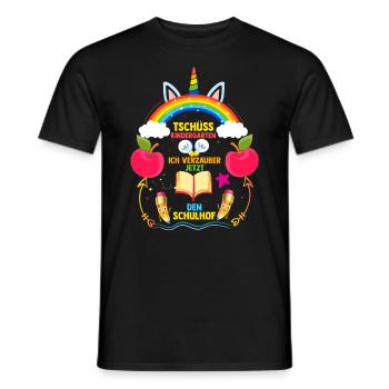 Erste Klasse Einschulung Erstklässler Schulkind - Männer T-Shirt - Schwarz - Vorne - AI Model Male 178 light (178cm)