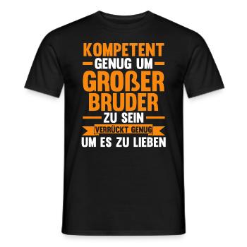 Familienmotiv Bruder - Männer T-Shirt - Schwarz - Vorne - AI Model Male 178 light (178cm)