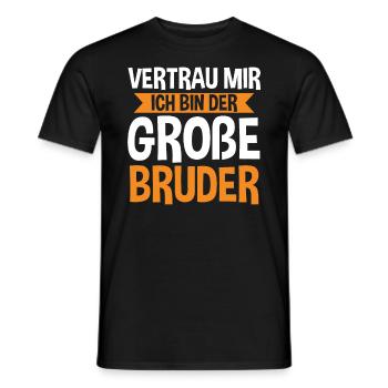Familienmotiv Bruder - Männer T-Shirt - Schwarz - Vorne - AI Model Male 178 light (178cm)