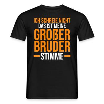 Familienmotiv Bruder - Männer T-Shirt - Schwarz - Vorne - AI Model Male 178 light (178cm)
