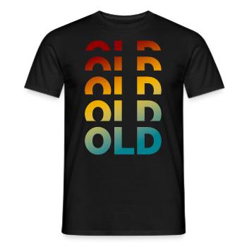 Vintage Old School Humor Grandparents Love - Men's T-Shirt - black - Front - AI Model Male 178 light (178cm)