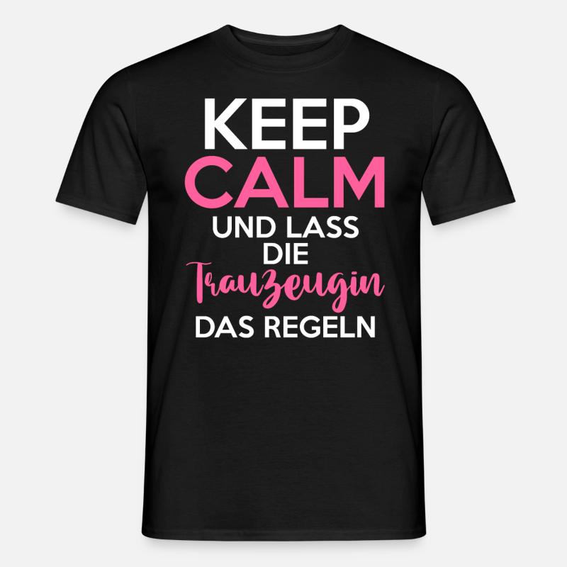 Hochzeit Junggesellenabschied Trauzeugin - Männer T-Shirt - Schwarz