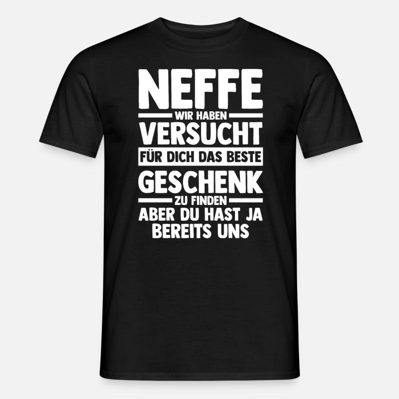Neffe - Männer T-Shirt - Schwarz