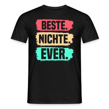 Nichte - Männer T-Shirt - Schwarz - Vorne - AI Model Male 178 light (178cm)