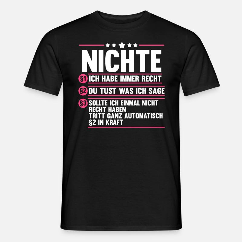 Nichte - Männer T-Shirt - Schwarz