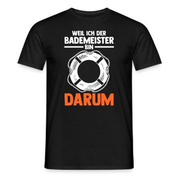 Rettungsschwimmer Bademeister - Männer T-Shirt - Schwarz - Vorne - AI Model Male 178 light (178cm)