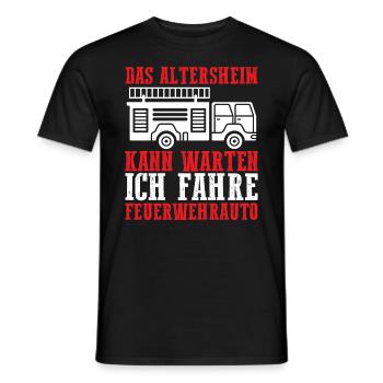 Feuerwehrmann Feuerwehr - Männer T-Shirt - Schwarz - Vorne - AI Model Male 178 light (178cm)