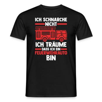 Feuerwehrmann Feuerwehr - Männer T-Shirt - Schwarz - Vorne - AI Model Male 178 light (178cm)
