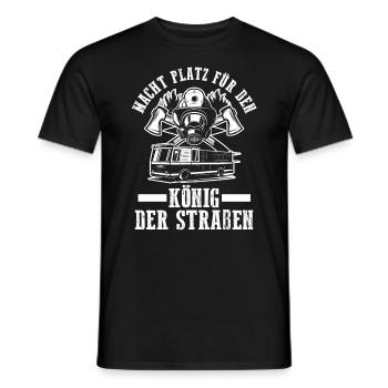 Feuerwehrmann Feuerwehr - Männer T-Shirt - Schwarz - Vorne - AI Model Male 178 light (178cm)