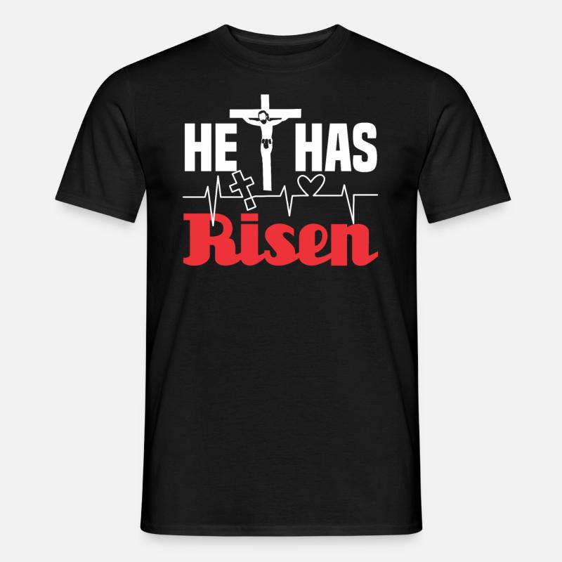 He Has Risen - Men's T-Shirt - black