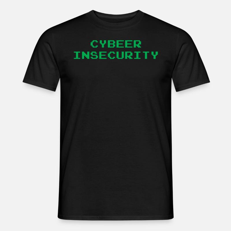 Cyber Insecurity - Männer T-Shirt - Schwarz