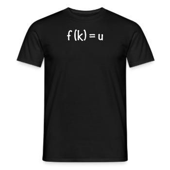 Fuck You Mathematical Formula - Men's T-Shirt - black - Front - AI Model Male 178 light (178cm)