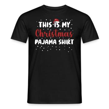 C'est mon pyjama de Noël - T-shirt homme - noir - Devant - AI Model Male 178 light (178cm)