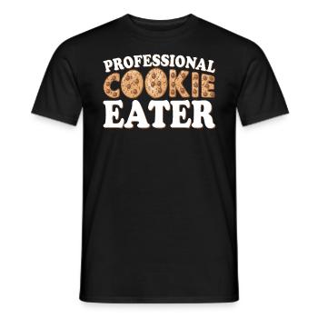 Professional Cookie Eater - Männer T-Shirt - Schwarz - Vorne - AI Model Male 178 light (178cm)