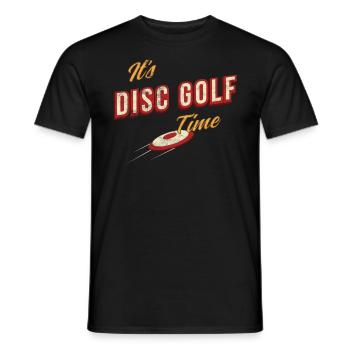 Disc Golf vintage retro - Männer T-Shirt - Schwarz - Vorne - AI Model Male 178 light (178cm)