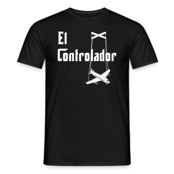 Aviation I Aéroport I Aéronefs I Trafic aérien - T-shirt homme - noir - Devant - AI Model Male 178 light (178cm)