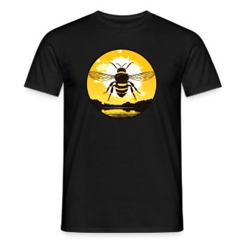 Bee - Men's T-Shirt - black - Front - AI Model Male 178 light (178cm)
