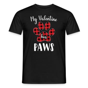 Drôles de chiens Chats Chien de Saint-Valentin - T-shirt homme - noir - Devant - AI Model Male 178 light (178cm)