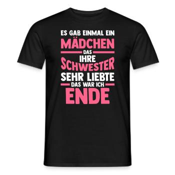 Familie Schwester - Männer T-Shirt - Schwarz - Vorne - AI Model Male 178 light (178cm)