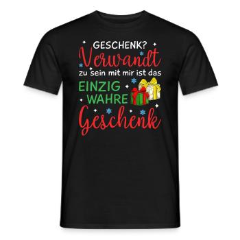Weihnachtsoutfit Familie - Männer T-Shirt - Schwarz - Vorne - AI Model Male 178 light (178cm)
