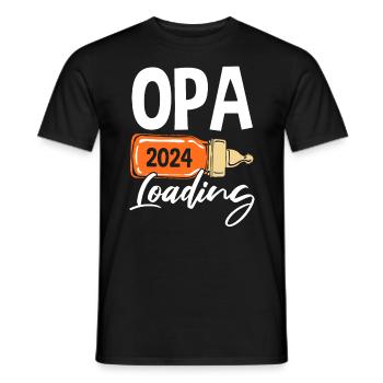 Werdender Opa 2024 - Männer T-Shirt - Schwarz - Vorne - AI Model Male 178 light (178cm)