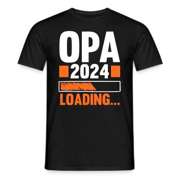 Werdender Opa 2038 - Männer T-Shirt - Schwarz - Vorne - AI Model Male 178 light (178cm)