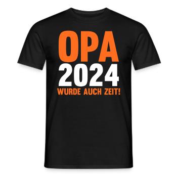 Werdender Opa 2039 - Männer T-Shirt - Schwarz - Vorne - AI Model Male 178 light (178cm)