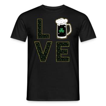J’adore la Saint-Patrick - T-shirt homme - noir - Devant - AI Model Male 178 light (178cm)