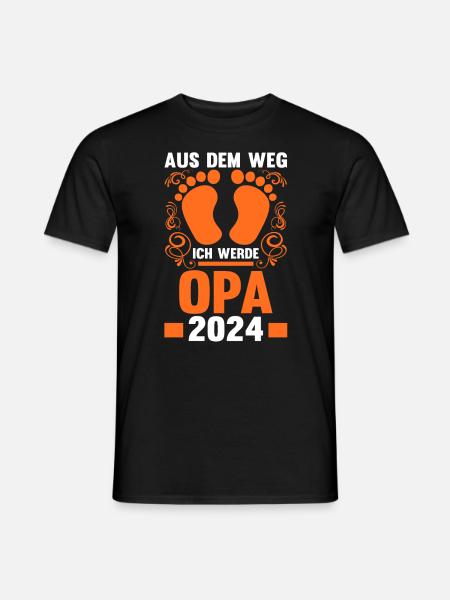 Werdender Opa 2043 - Männer T-Shirt - Schwarz