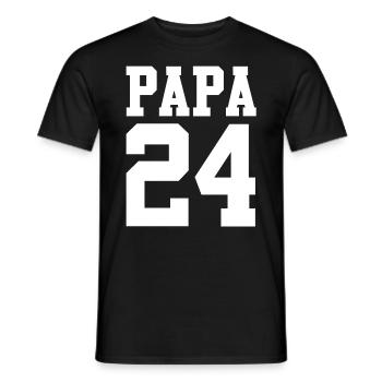 Werdender Papa 2032 - Männer T-Shirt - Schwarz - Vorne - AI Model Male 178 light (178cm)