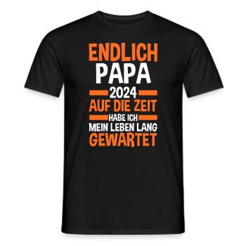 Werdender Papa 2033 - Männer T-Shirt - Schwarz - Vorne - AI Model Male 178 light (178cm)
