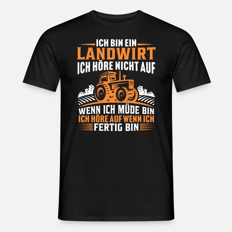 Ich bin ein Landwirt - Männer T-Shirt - Schwarz