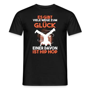 Hip Hop Tänzer - Männer T-Shirt - Schwarz - Vorne - AI Model Male 178 light (178cm)