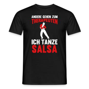 Salsa Tanz Tänzer - Männer T-Shirt - Schwarz - Vorne - AI Model Male 178 light (178cm)