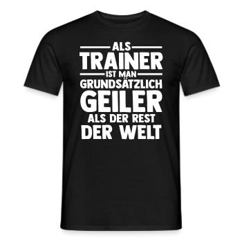 Sportmannschaft Trainer - Männer T-Shirt - Schwarz - Vorne - AI Model Male 178 light (178cm)