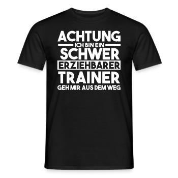 Sportmannschaft Trainer - Männer T-Shirt - Schwarz - Vorne - AI Model Male 178 light (178cm)