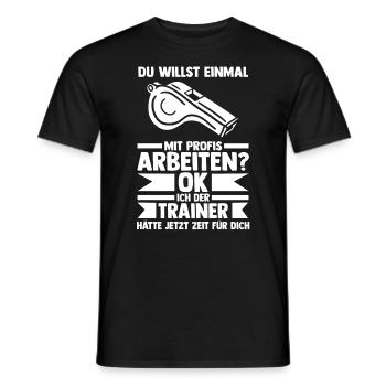 Sportmannschaft Trainer - Männer T-Shirt - Schwarz - Vorne - AI Model Male 178 light (178cm)