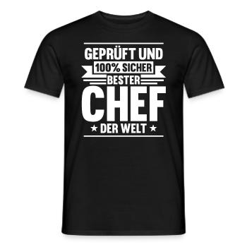 Arbeit Kollegen Büro Teamleiter Führungskraft Chef - Männer T-Shirt - Schwarz - Vorne - AI Model Male 178 light (178cm)