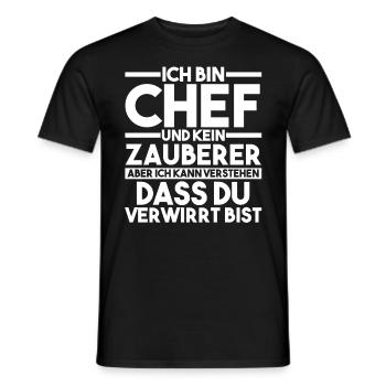 Arbeit Kollegen Büro Teamleiter Führungskraft Chef - Männer T-Shirt - Schwarz - Vorne - AI Model Male 178 light (178cm)
