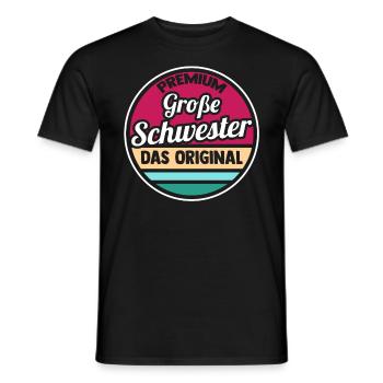 Geschwister Schwestern Schwester - Männer T-Shirt - Schwarz - Vorne - AI Model Male 178 light (178cm)