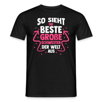 Geschwister Schwestern Schwester - Männer T-Shirt - Schwarz - Vorne - AI Model Male 178 light (178cm)