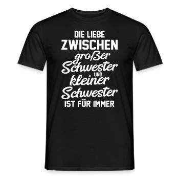 Geschwister Schwestern Schwester - Männer T-Shirt - Schwarz - Vorne - AI Model Male 178 light (178cm)