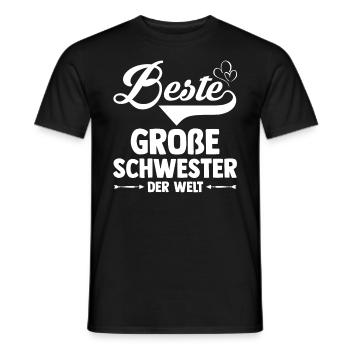 Geschwister Schwestern Schwester - Männer T-Shirt - Schwarz - Vorne - AI Model Male 178 light (178cm)