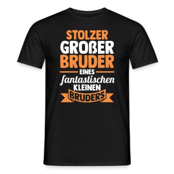 Geschwister Brüder Bruder - Männer T-Shirt - Schwarz - Vorne - AI Model Male 178 light (178cm)