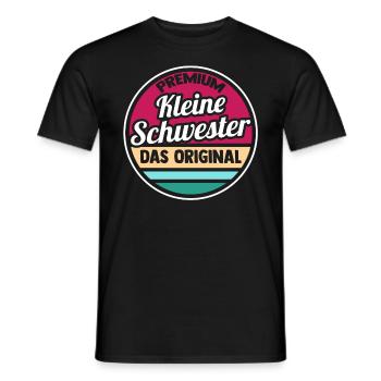 Geschwister Schwestern Schwester - Männer T-Shirt - Schwarz - Vorne - AI Model Male 178 light (178cm)