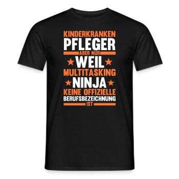 Pfleger Pflegekraft Kinderkrankenpfleger - Männer T-Shirt - Schwarz - Vorne - AI Model Male 178 light (178cm)