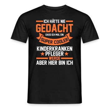 Pfleger Pflegekraft Kinderkrankenpfleger - Männer T-Shirt - Schwarz - Vorne - AI Model Male 178 light (178cm)