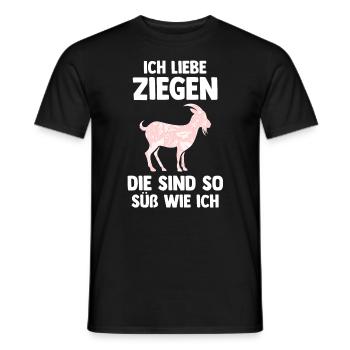 Bauernhof Landwirt Bauer Ziegen - Männer T-Shirt - Schwarz - Vorne - AI Model Male 178 light (178cm)