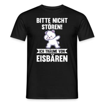 Eisbär Eisbären - Männer T-Shirt - Schwarz - Vorne - AI Model Male 178 light (178cm)